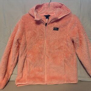 Eddie Bauer Youth High Pile Jacket, Fleece, pink - NWT